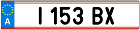 Truck License Plate